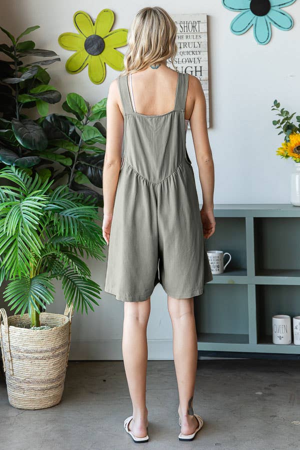 Casual Everyday Women's Button-Detail Romper R5510